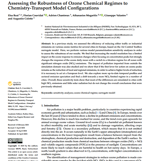 Assessing the robustness of Ozone Chemical Regimes to chemistry-transport model configurations